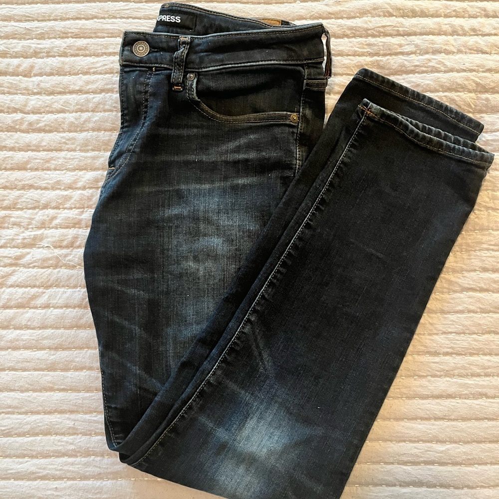 Express Slim Straight Hyper Stretch Jeans